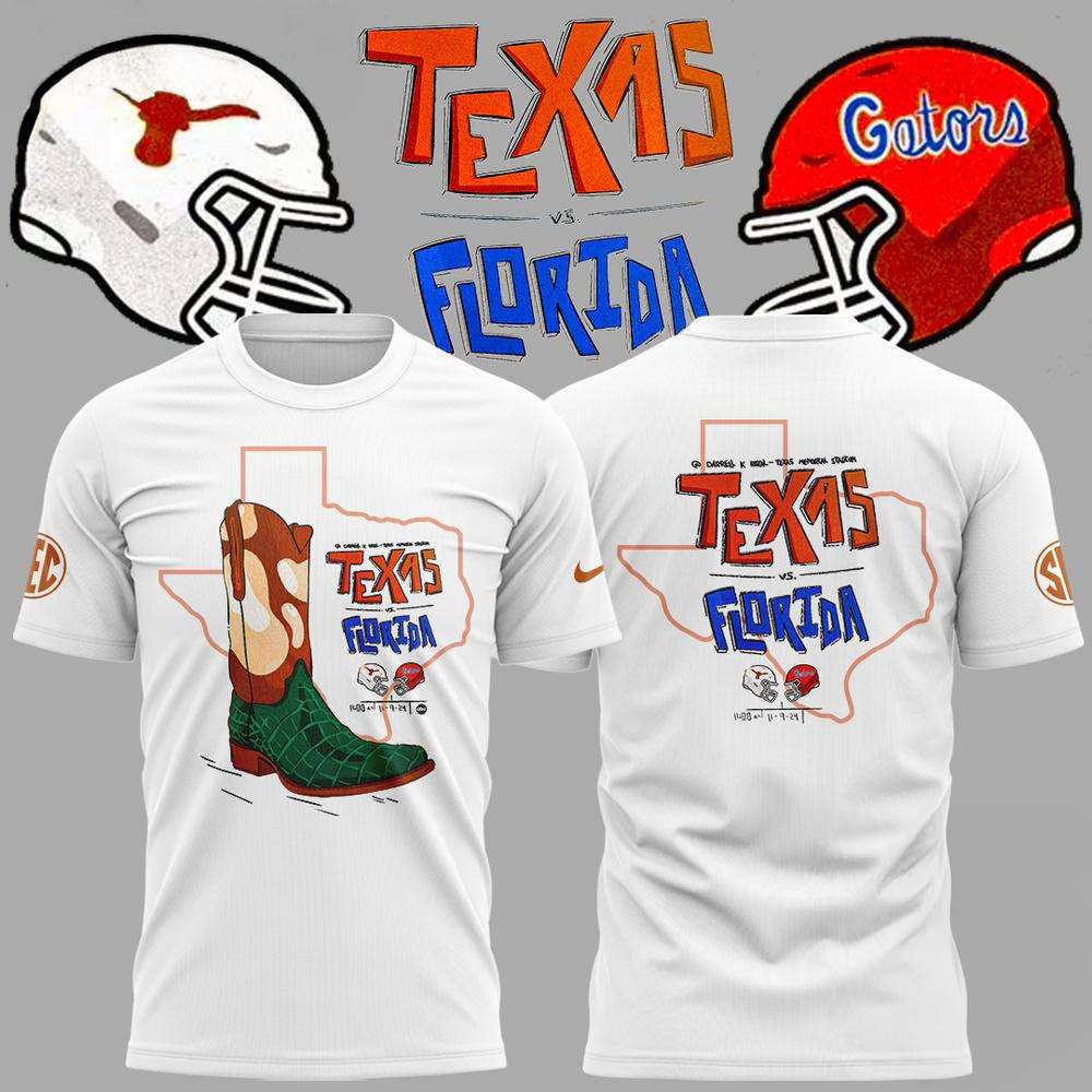 Texas Longhorns x Florida Gators 2024 Limited Edition T-Shirt Football Gifts For Men