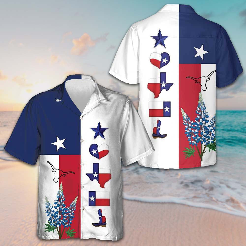 Texas Pride Hawaiian Shirt Texas Flag Patriotic Button Up Shirt Gifts For Texans Texas Pride Hawaiian Shirt Texas Flag Patriotic Button Up Shirt Gifts For Texans