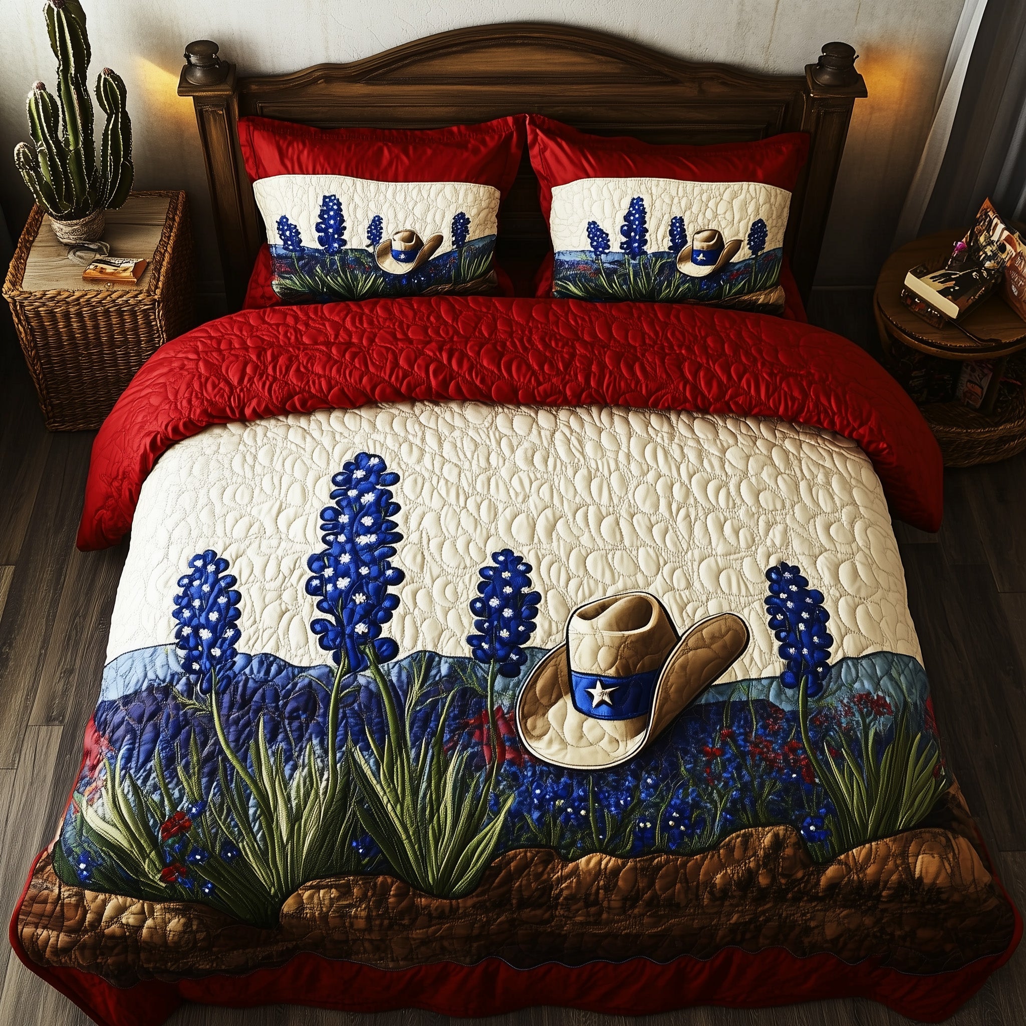 Texas Pride Quilted Bedding Set Duvet Cover Bedspread Best Gifts From Texas
