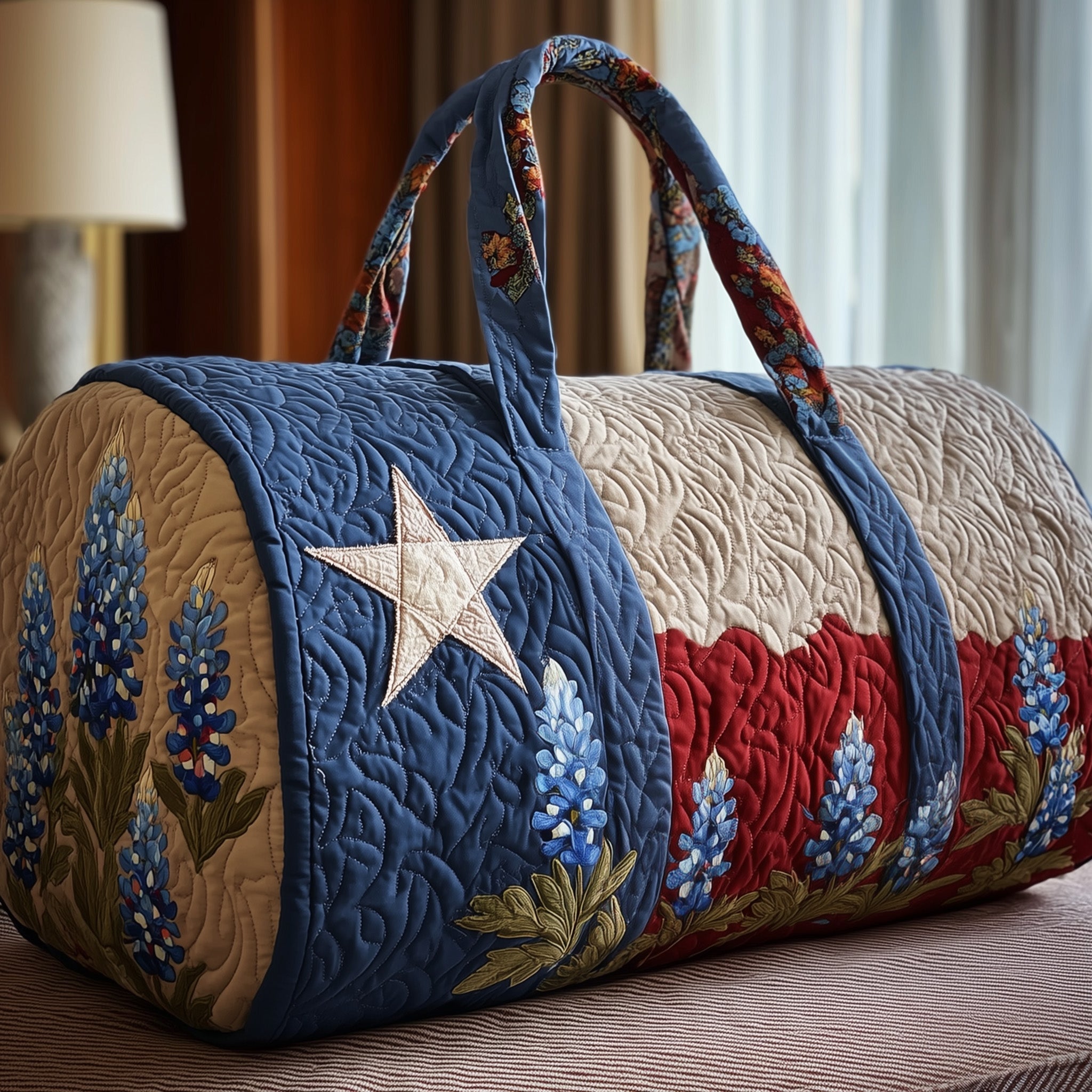 Texas Pride Quilted Duffle Bag Back To School Essential