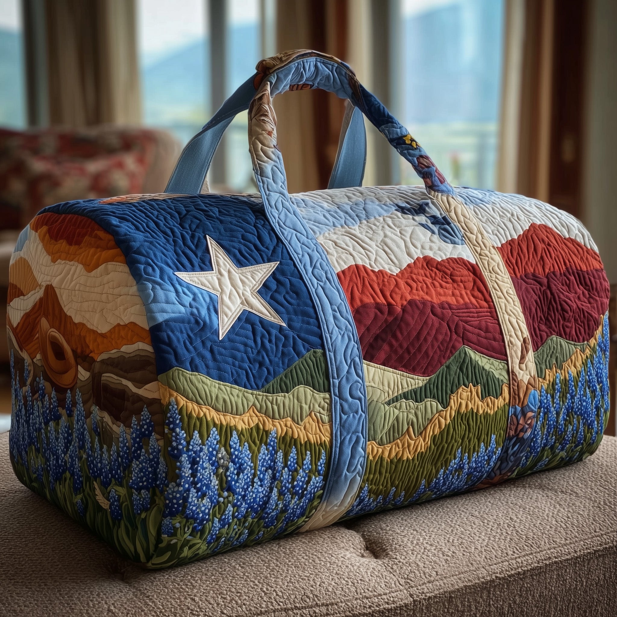 Texas Pride Quilted Duffle Bag Graduation Gift Idea