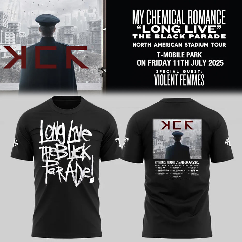 Texas Rangers Long Live The Black Parade Tour 2025 T-Shirt Best Gifts For Fans