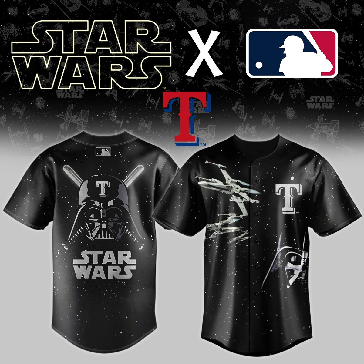 Texas Rangers Star Wars Jersey Cool Gifts For Baseball Lovers
