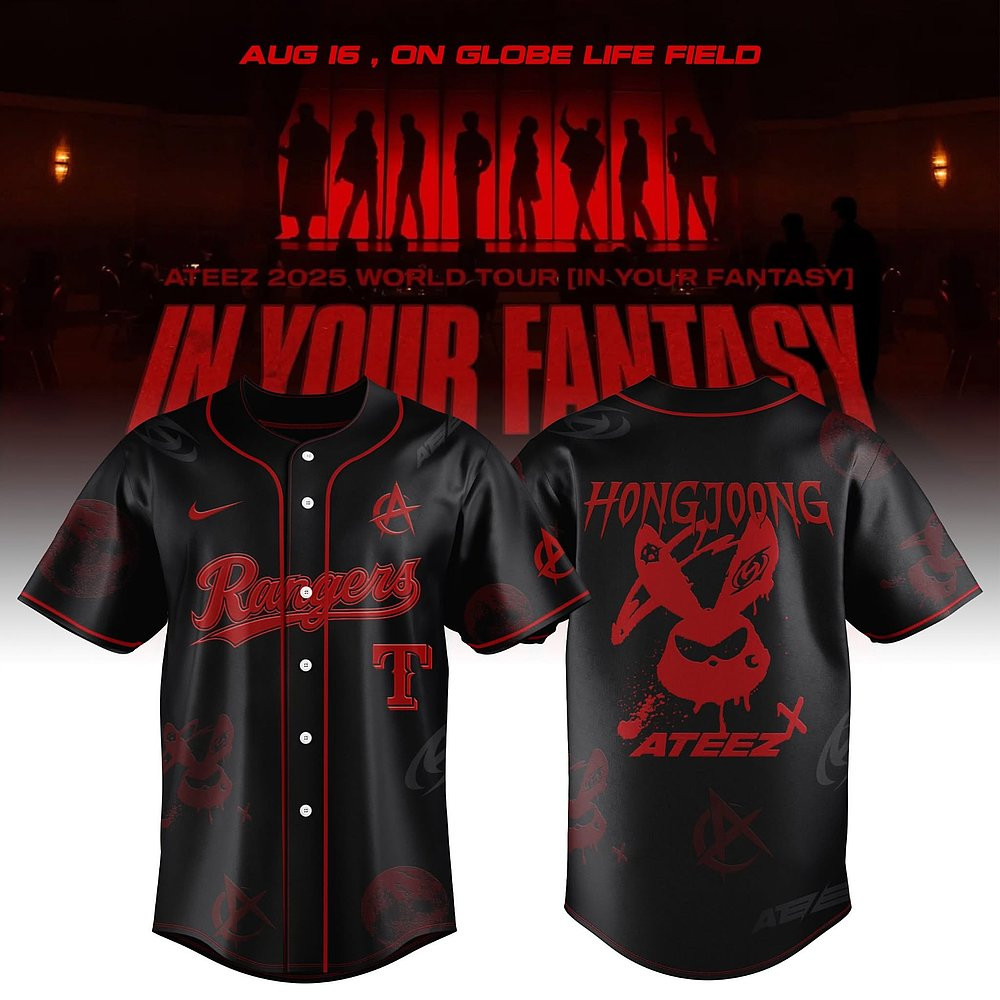 Texas Rangers x Ateez World Tour 2025 In Your Fantasy Jersey
