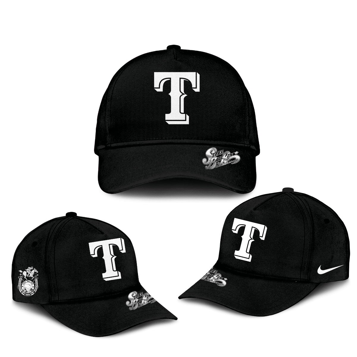 Texas Rangers x Steel Ball Run Hat Steel Ball Run MLB Playoffs Baseball Cap Rangers Fan Gear