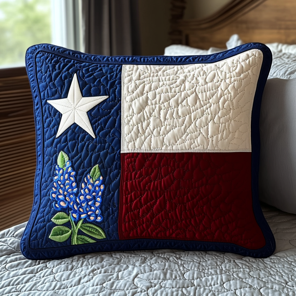 Texas Roots Quilted Pillow Case Throw Pillow Cases Best Gifts From Texas