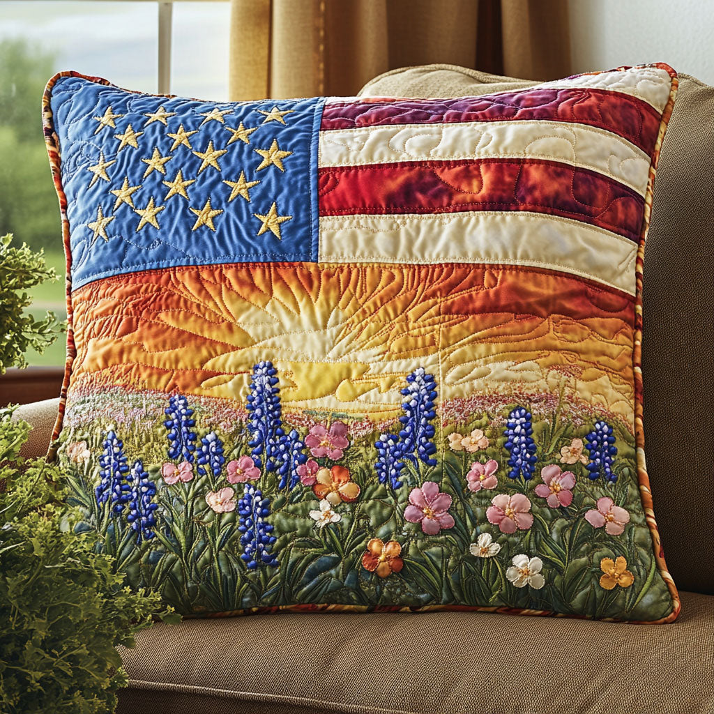 Texas Spirit Quilt Pillow Case Lightweight and Soft Pillowcase for Daily Use