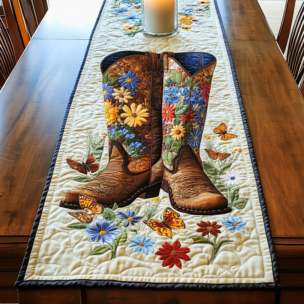 Texas Spirit Quilted Table Runner Dining Room Table Decor Texas Christmas Gifts