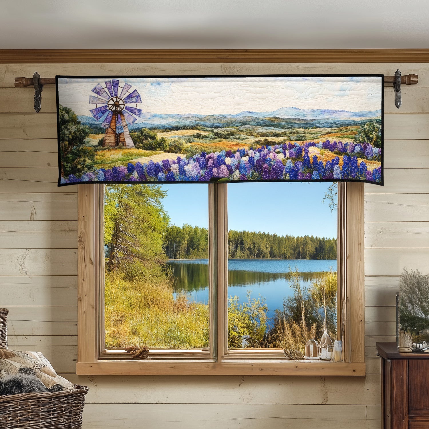 Texas Spirit Quilted Valance Outdoor Entryway Decor Gifts For Sunflower Lovers