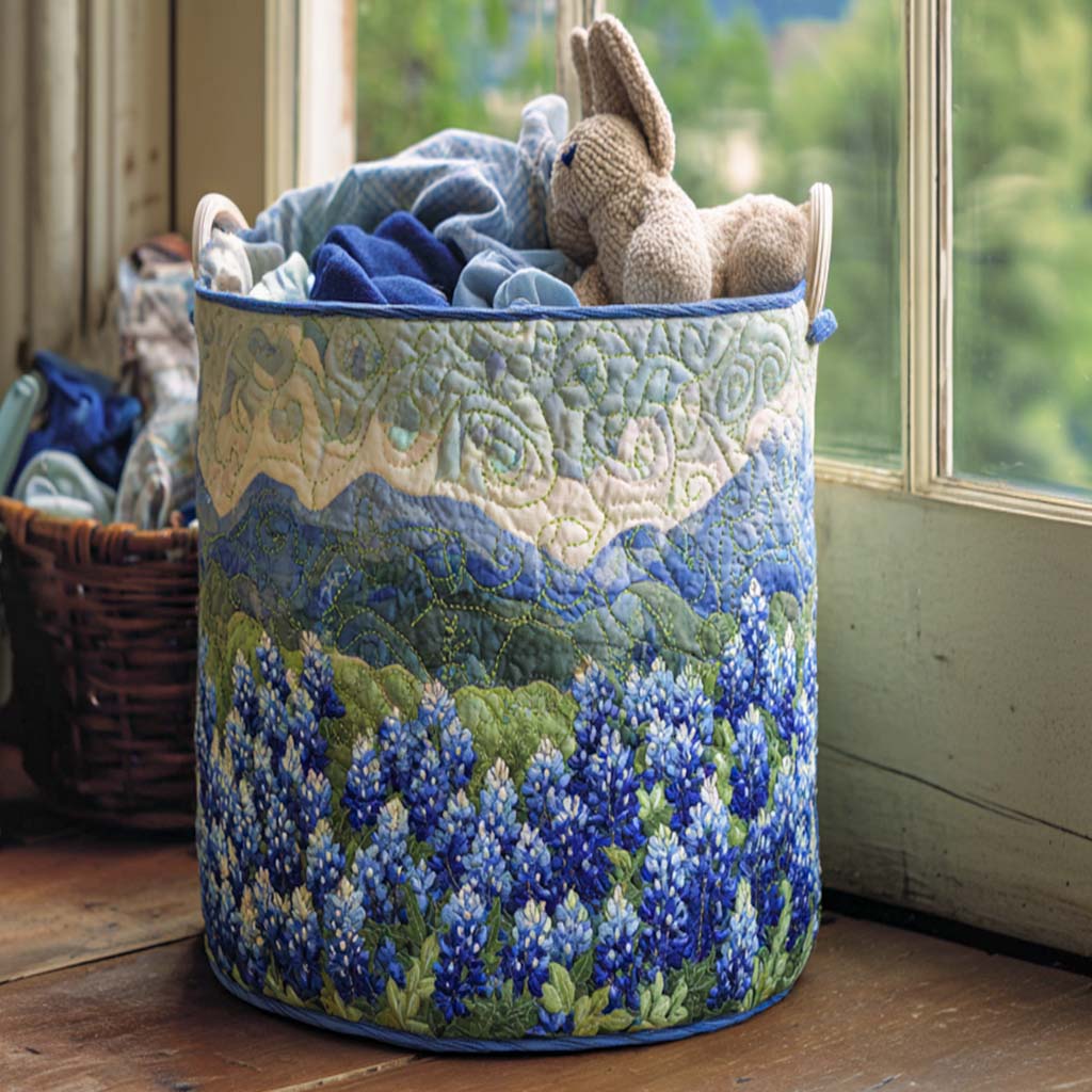 Texas Spring Glory Quilted Laundry Basket Spring Merch Pick
