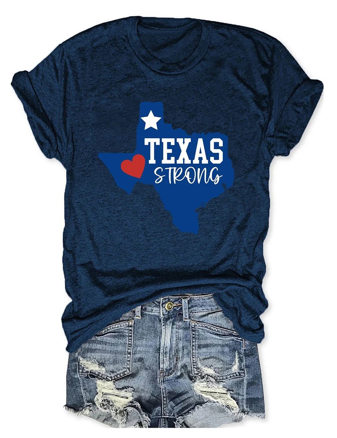 Texas Strong Women's T-Shirt Patriotic Tees Gifts For Texans