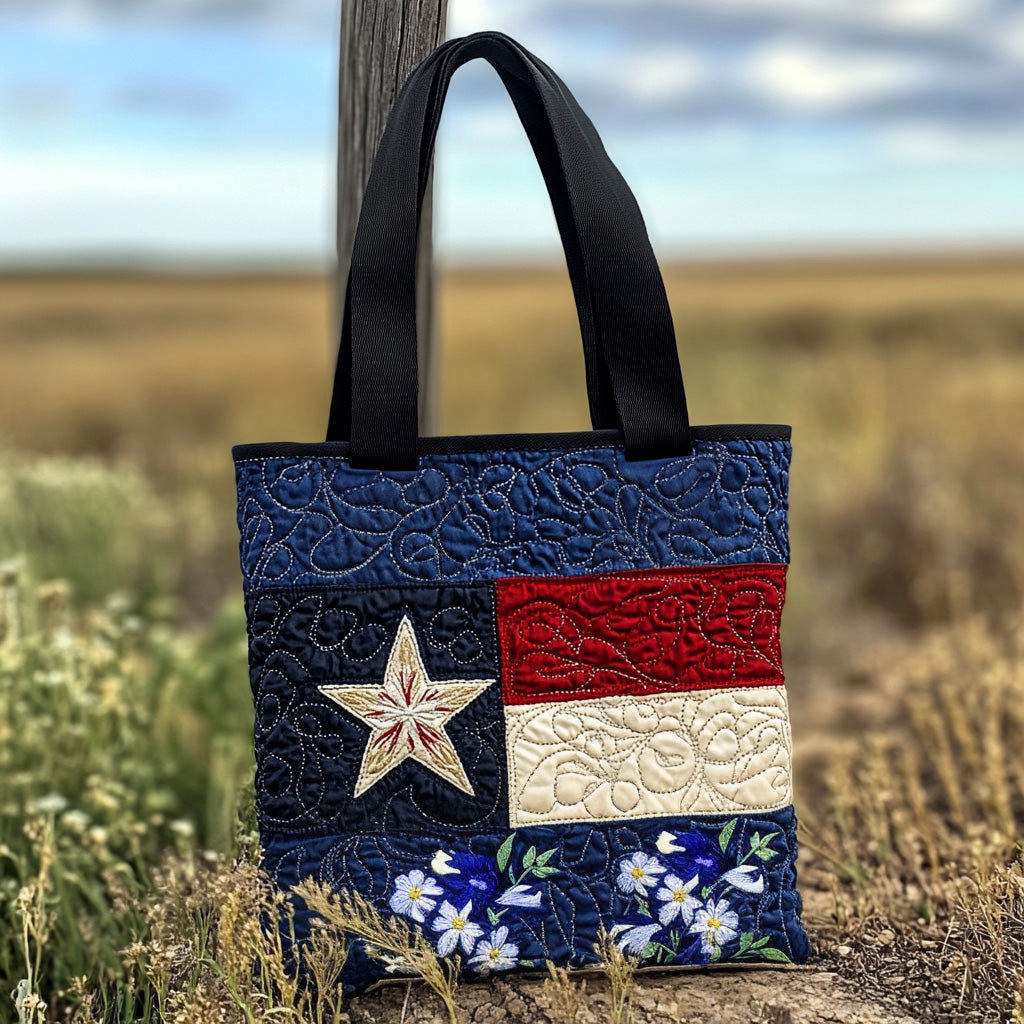 Texas Style Quilted Tote Bag Gifts For Flower Enthusiasts