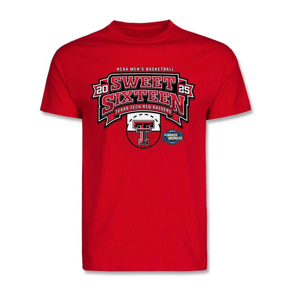 Texas Tech Elite 8 Eight Shirt Red Raiders 2025 NCAA Men's Basketball Sweet Sixteen Fan Merch