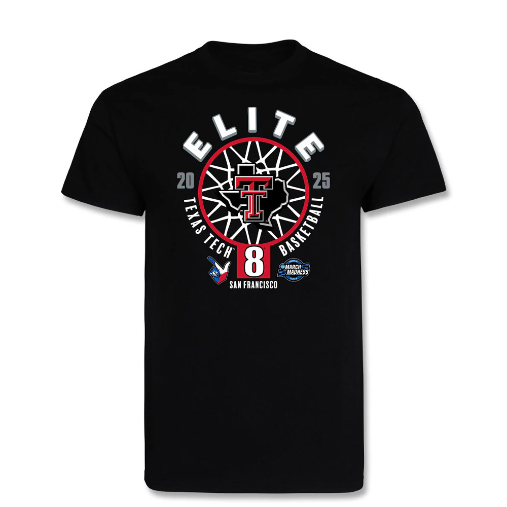Texas Tech Elite 8 Eight T-Shirt 2025 NCAA Men's Basketball March Madness Merch Apparel