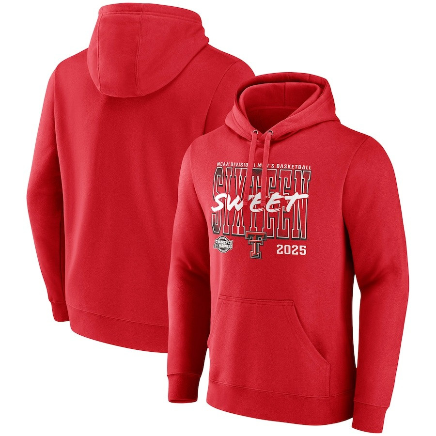 Texas Tech Elite 8 Hoodie Red Raiders 2025 NCAA Men's Basketball March Madness Sweet 16