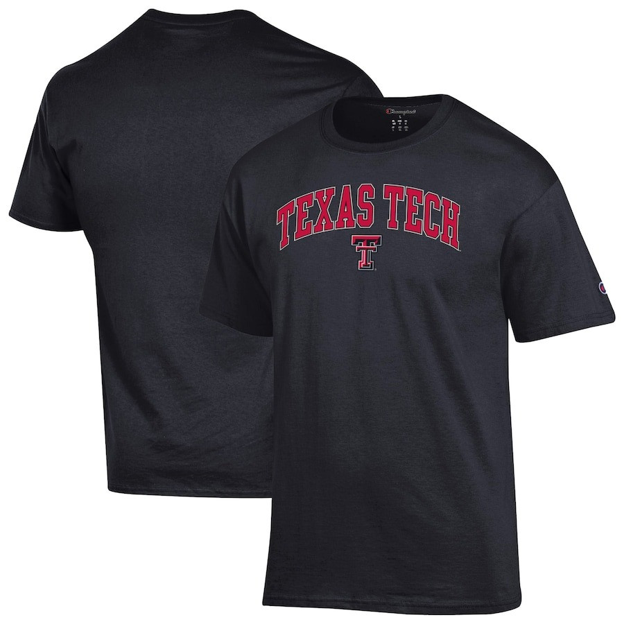 Texas Tech Red Raiders Champion Arch Over Logo Shirt Gifts For Texas Tech Red Raiders Fans