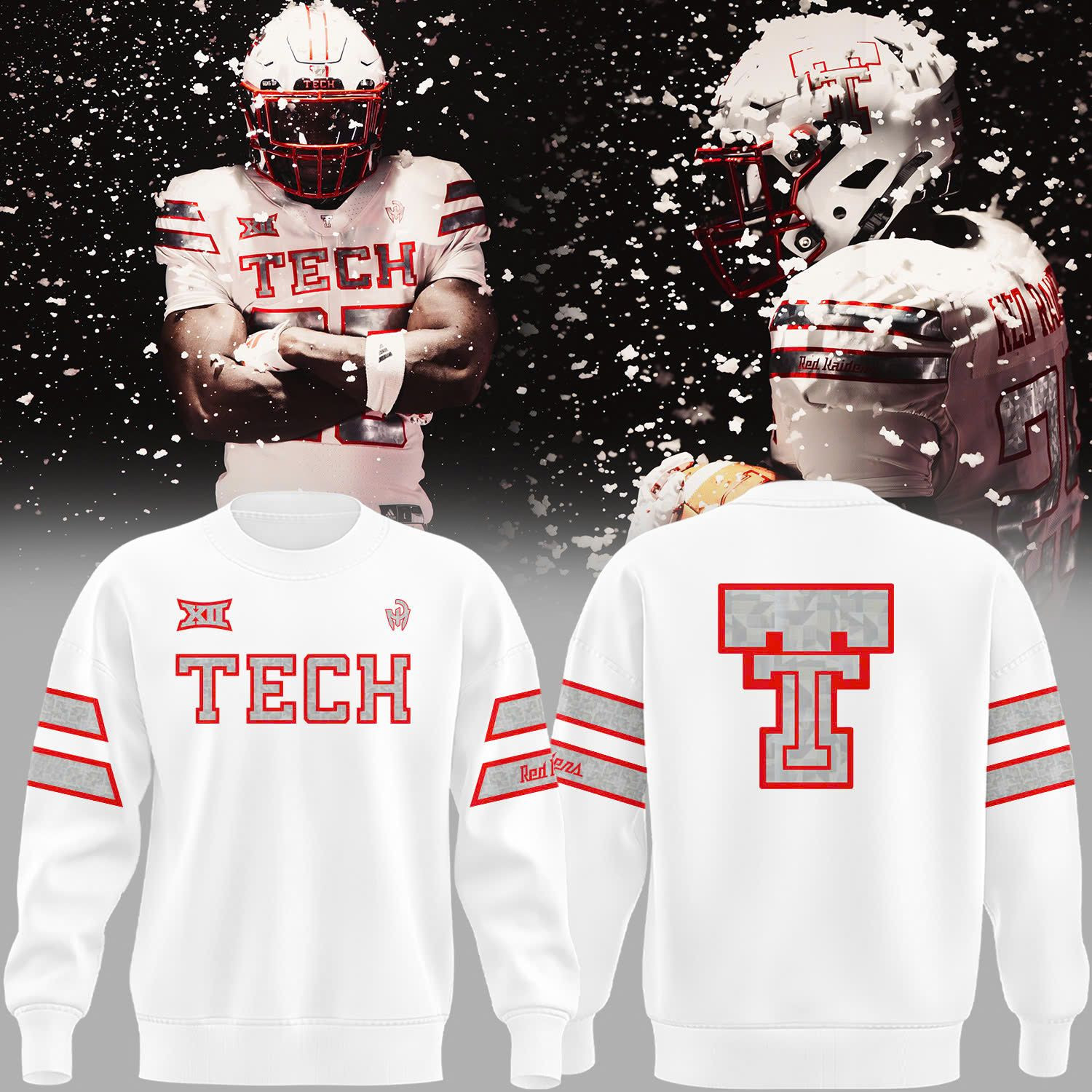 Texas Tech Red Raiders Football Sweatshirt 100Th Anniversary Apparel Best Fans Gear