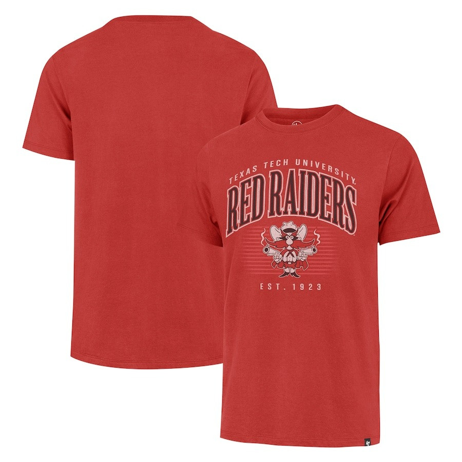 Texas Tech Red Raiders Shirt EST 1923 Texas Tech Red Raiders Mascot Arch Tee Shirts