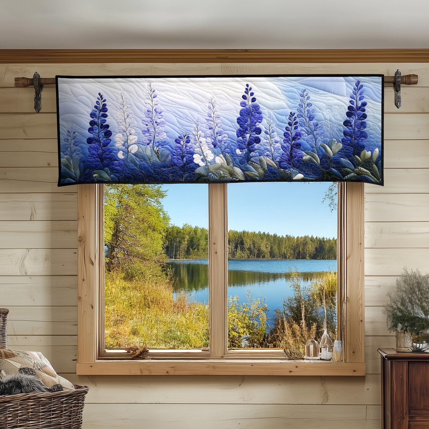 Texas Vibes Quilted Valance Modern Holiday Decor Sunflower Gift Items