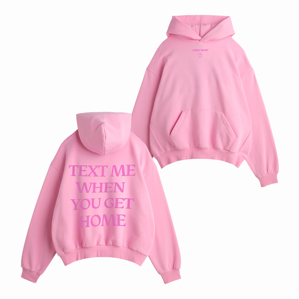 Text Me When You Get Home Lonely Ghost Hoodie Streetwear Apparel Gift For Her