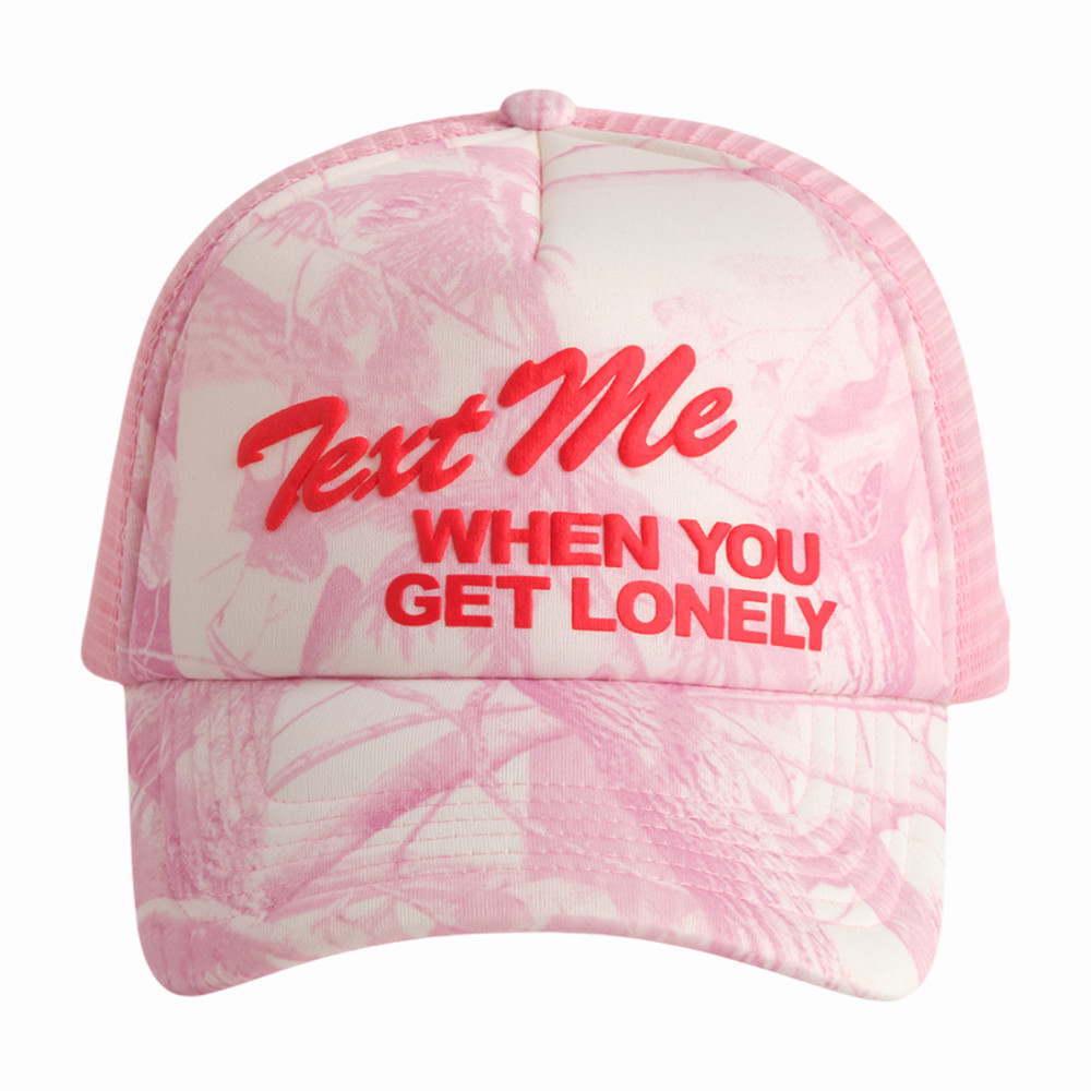 Text Me When You Get Lonely Trucker Hat Lonely Ghost Merch Gift For Sister