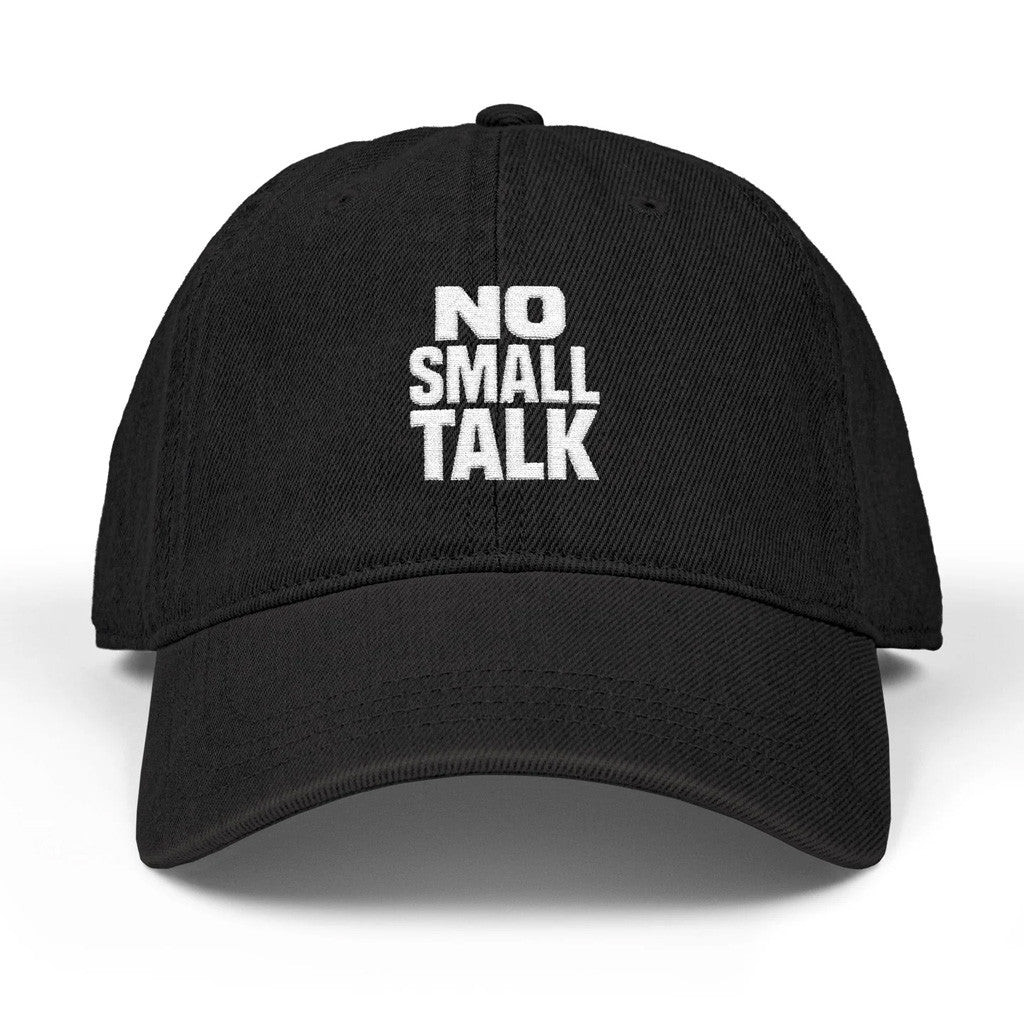 Texttease Merch Printify No Small Talk Hat Gifts For Father Texttease Merch Printify No Small Talk Hat Gifts For Father