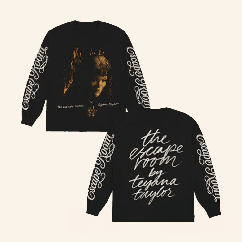 Teyana Taylor Merch Escape Room Long Sleeve Shirt Gifts For Swifties Teyana Taylor Merch Escape Room Long Sleeve Shirt Gifts For Swifties