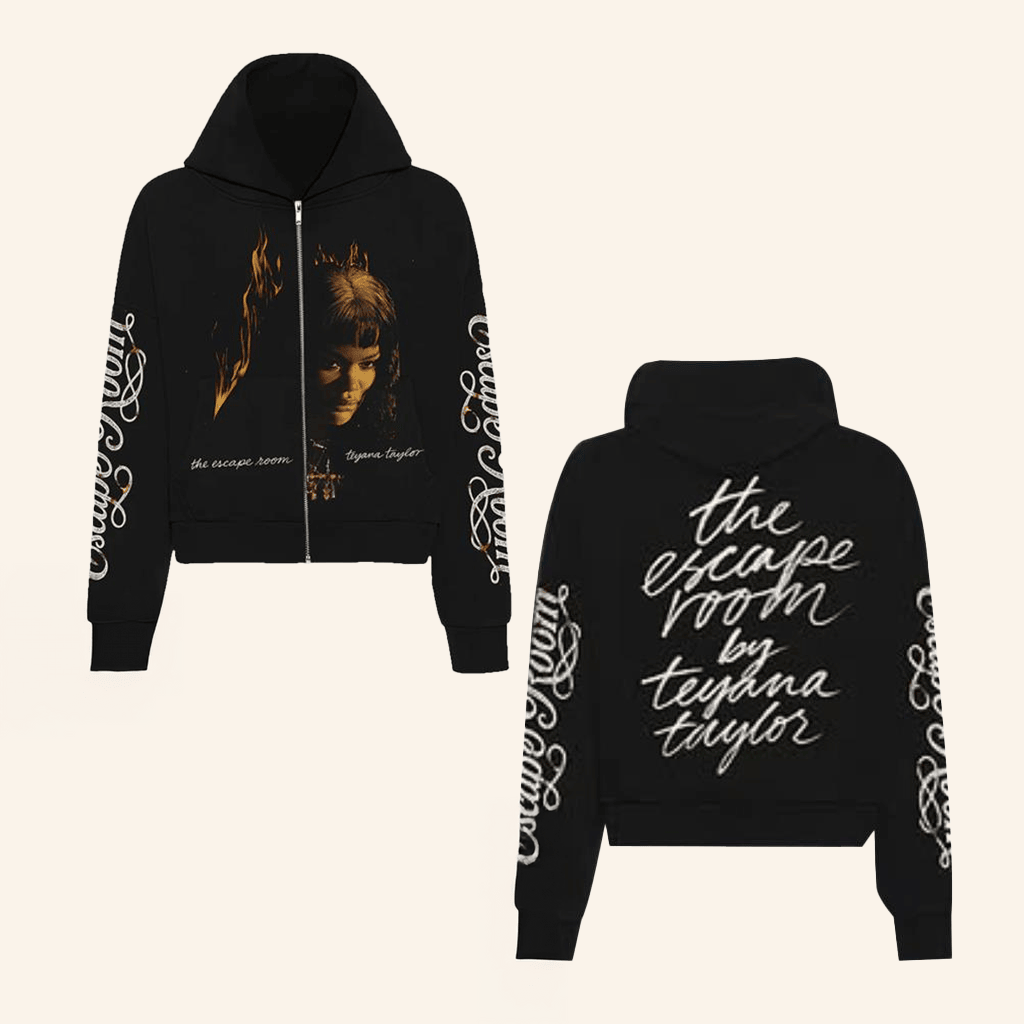 Teyana Taylor Merch Escape Room Zip Hoodie Gifts For Swifties Teyana Taylor Merch Escape Room Zip Hoodie Gifts For Swifties