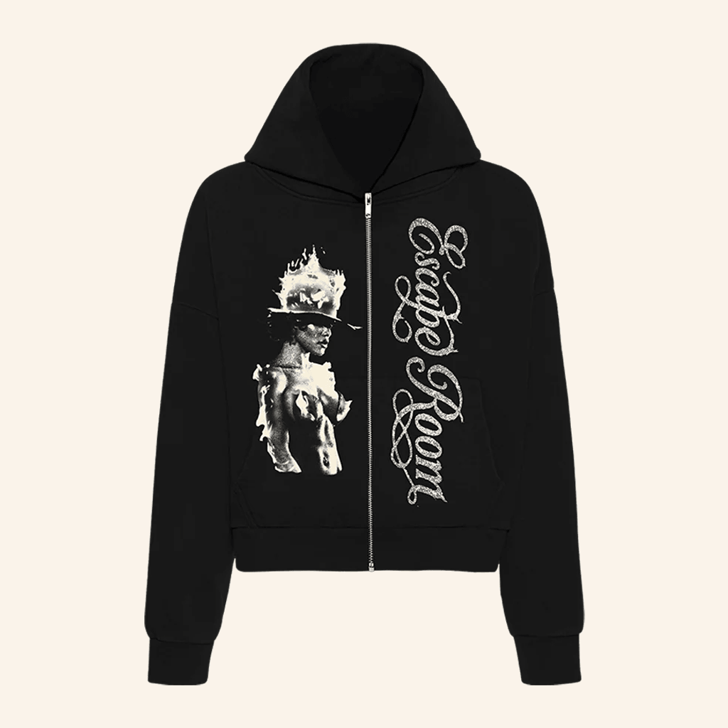 Teyana Taylor Merch Tey's Note Zip Hoodie Black Gifts For Swifties Teyana Taylor Merch Tey's Note Zip Hoodie Black Gifts For Swifties