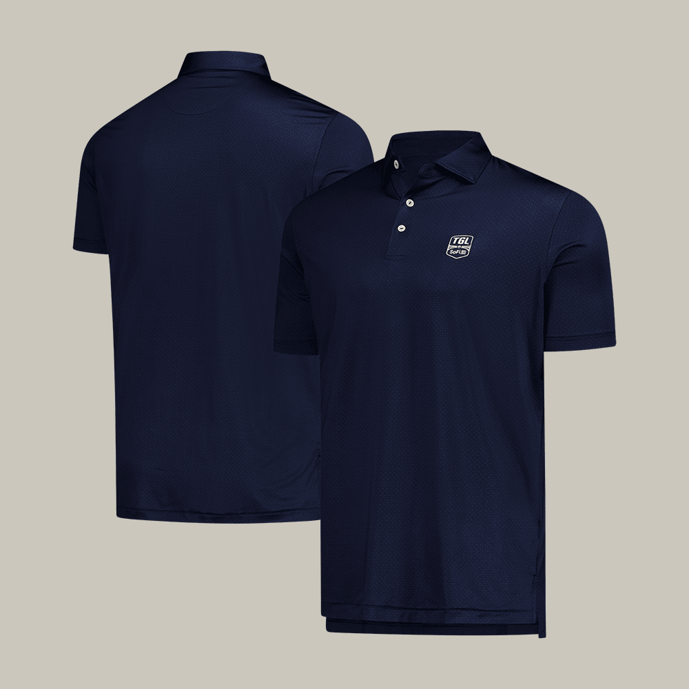 TGL Tesseract Performance Polo Shirt Sport Themed TGL Golf Clothes Gift Idea For Him