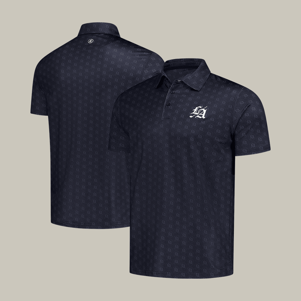 TGL X Barstool Black Los Angeles Golf Club Polo Shirt Barstool Sports Merch Golf Fan Gift