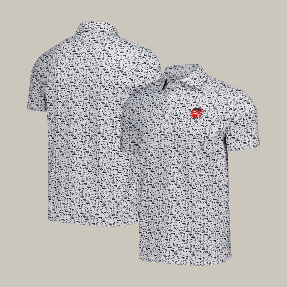 TGL X Barstool Gray Jupiter Links Golf Club Polo Shirt Barstool Sports Clothes Gift For Golf Lovers