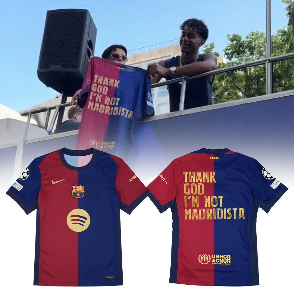 Thank God I'm Not Madridista Barcelona T-Shirt FC Barcelona Merch Gift For Football Lovers
