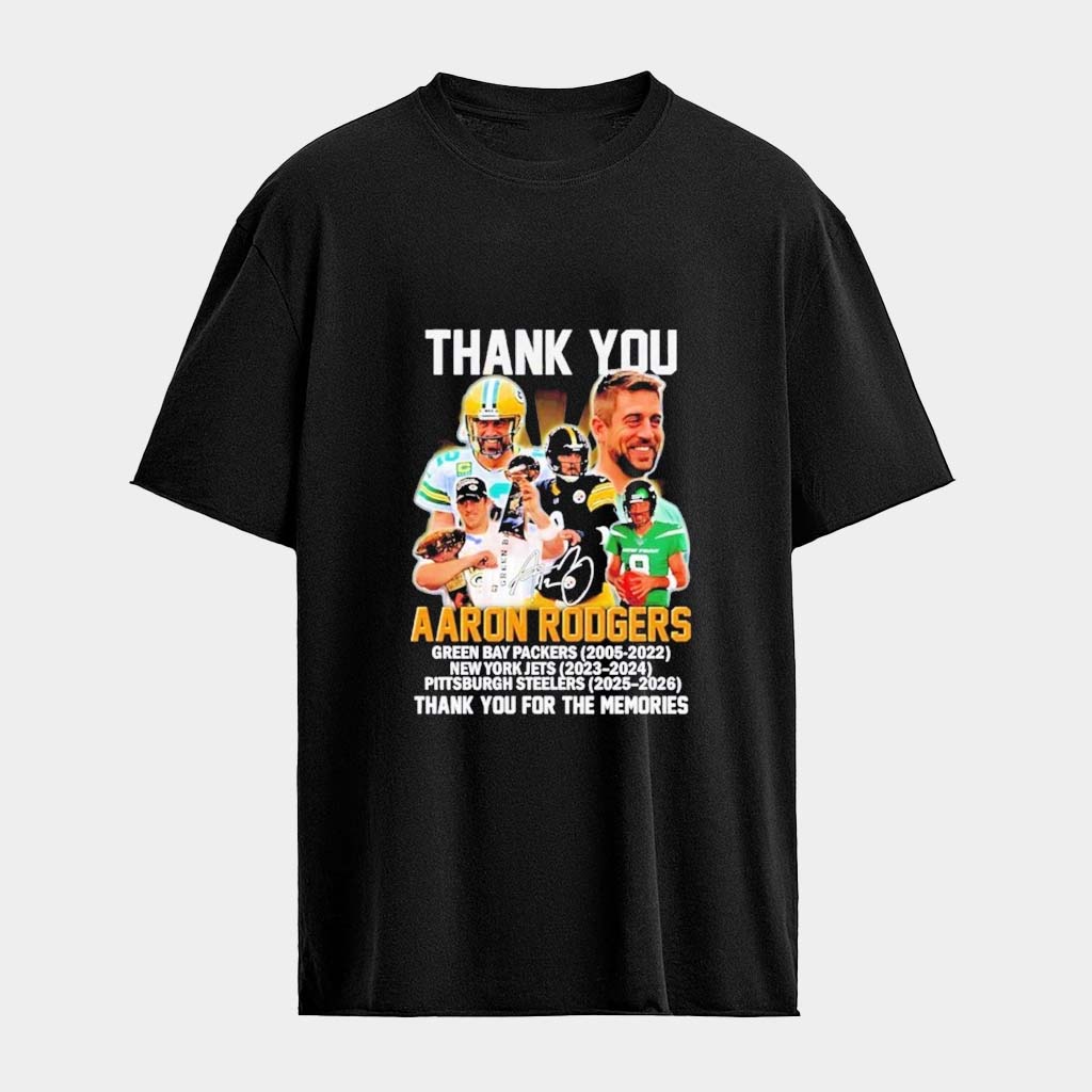 Thank You Aaron Rodgers Thank You For The Memories T-shirt Best Gift For Football Lovers