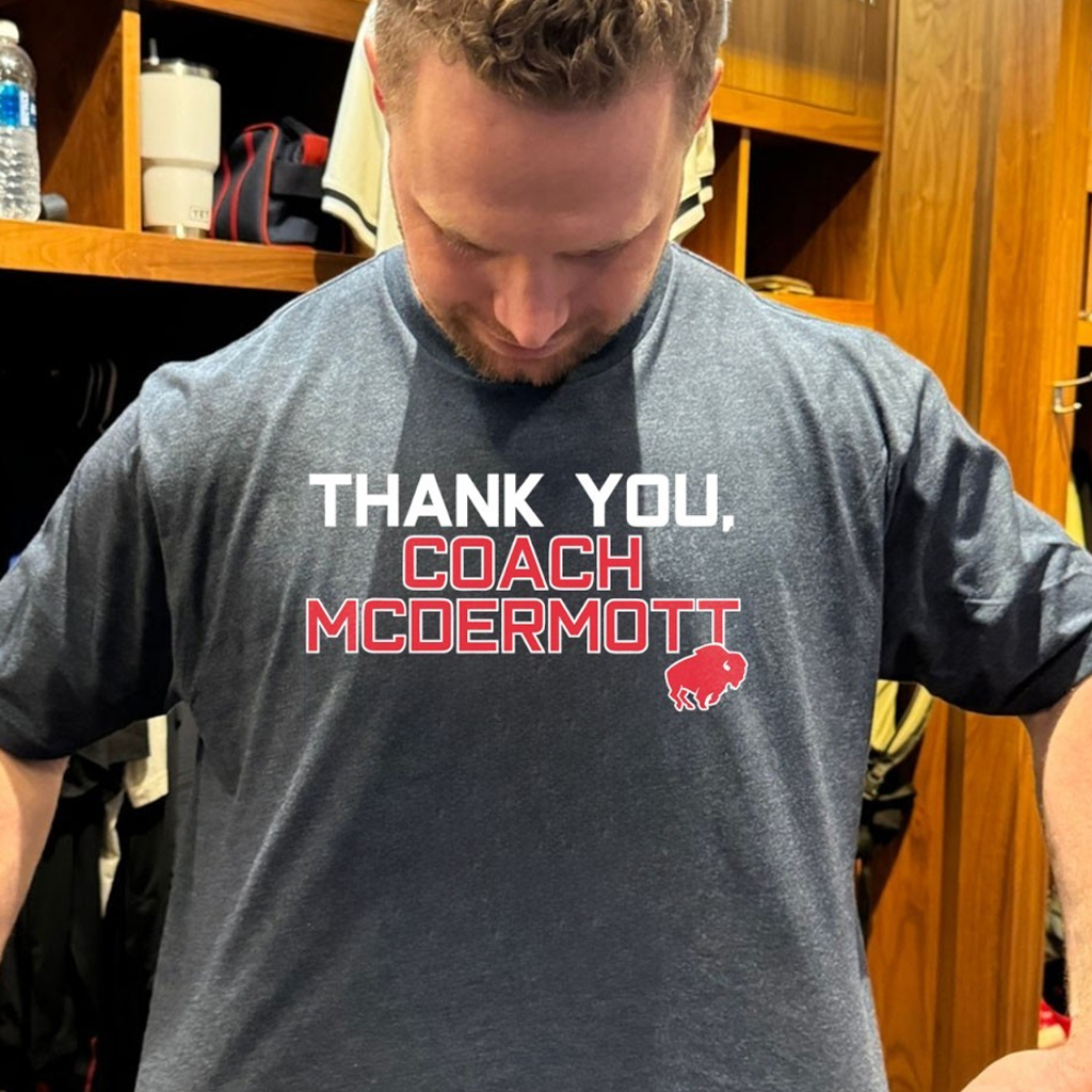 Thank You Coach Sean Mcdermott Buffalo Football Shirt Presents For Football Fans