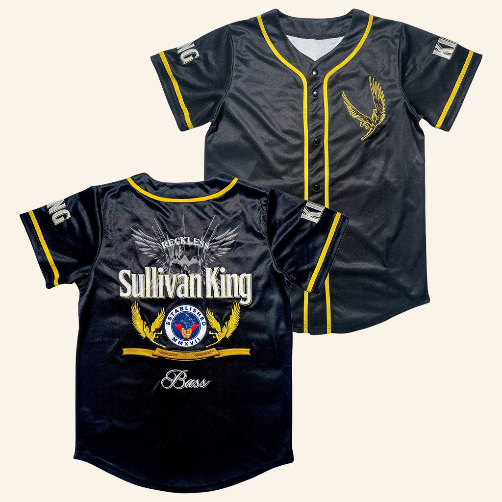 Thank You For Raging Apparel Merch Sullivan King It's Reckless Time Baseball Jersey
