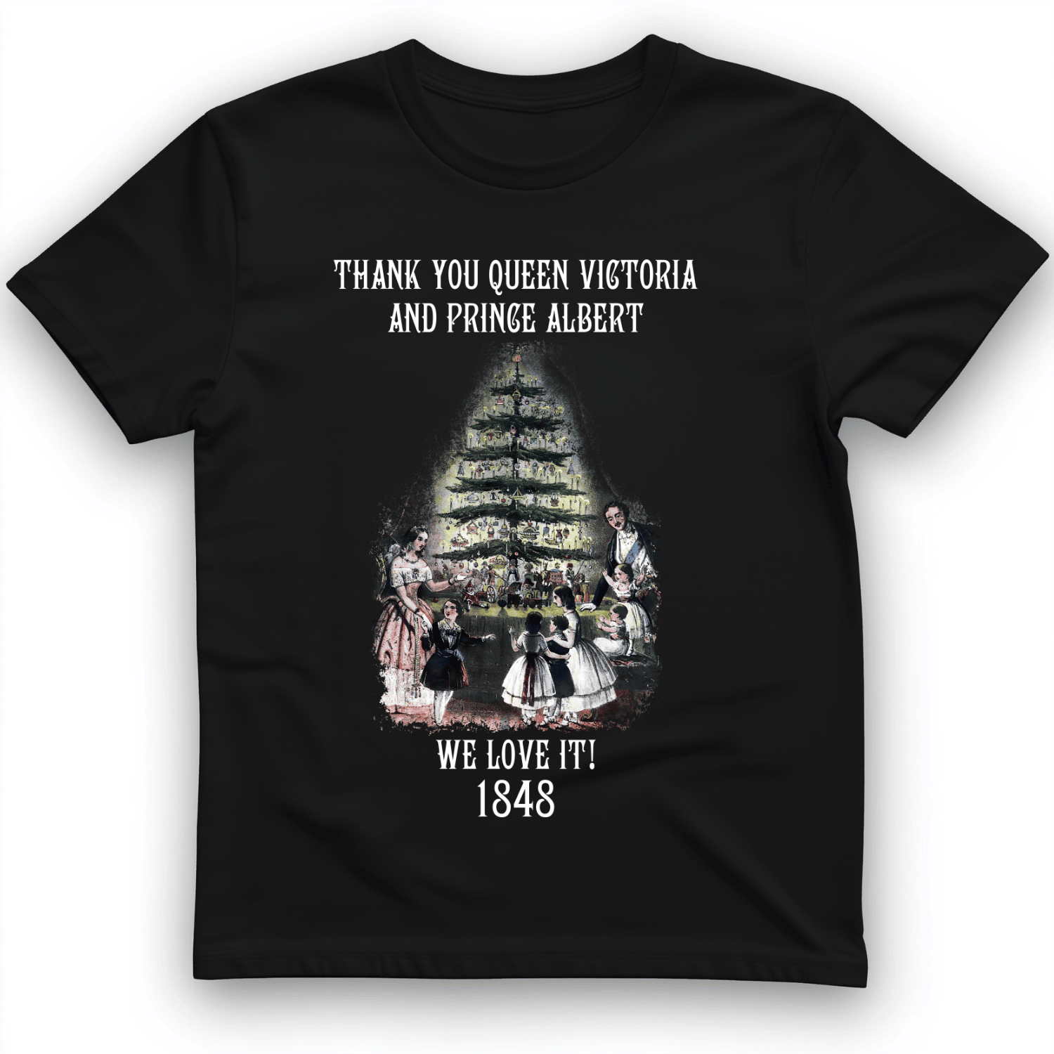 Thank You Queen Victoria And Prince Albert T-Shirt Christmas Tree Shirt Unique Gift Ideas