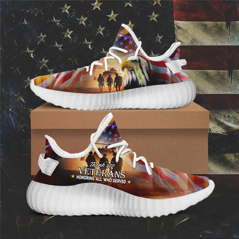 Thank You Veterans Honoring All Who Served Sneakers Thin Green Line Eagle Patriotic Shoes Thank You Veterans Honoring All Who Served Sneakers Thin Green Line Eagle Patriotic Shoes