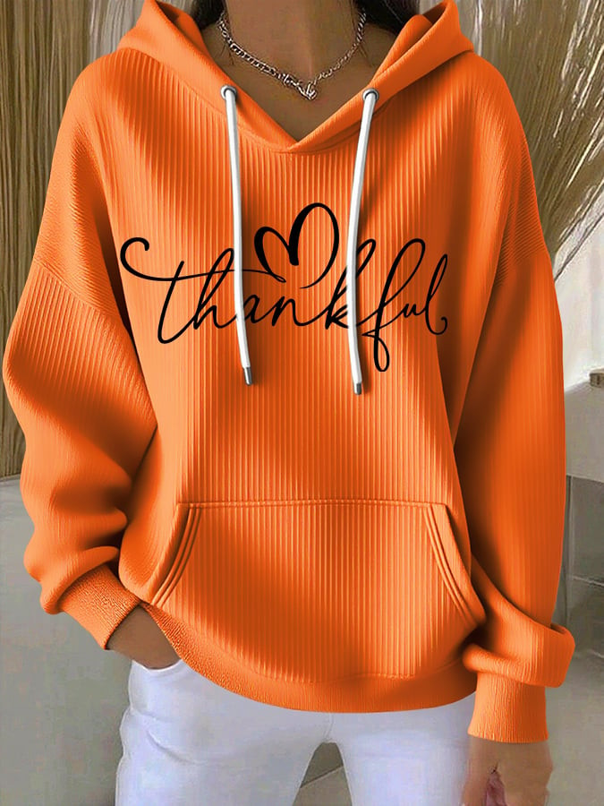 Thankful Hoodie Happy Thanksgiving Apparel Unique Thanksgiving Gifts For Her