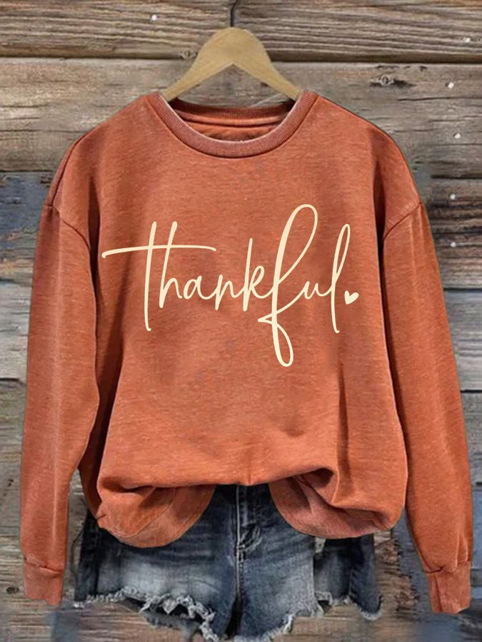 Thankful Pattern Sweatshirt Falling For Fall Merch Ideal Gifts For Friends