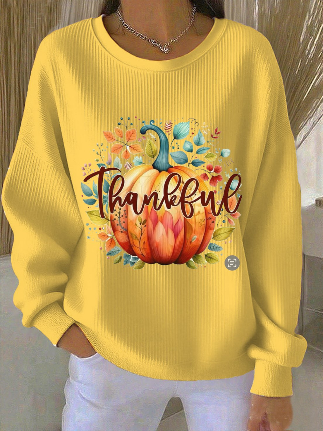 Thankful Pumpkin Sweatshirt Fall Aesthetic Apparel Thanksgiving Ideal Gifts
