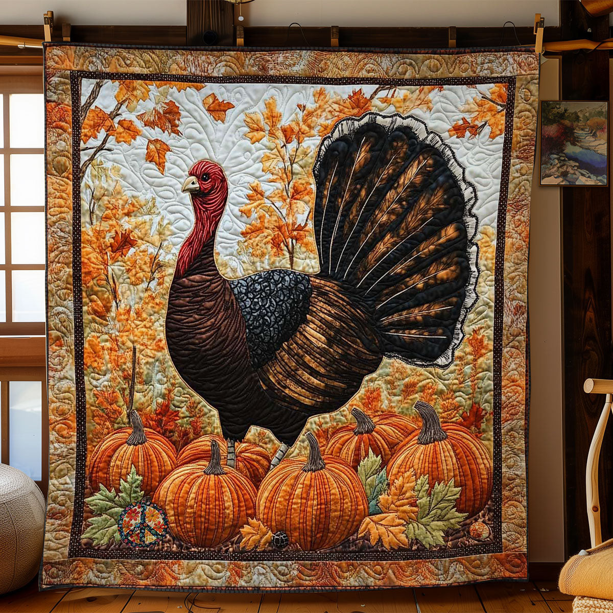 Thankful Turkey Christmas Blanket Useful Gifts For Mom