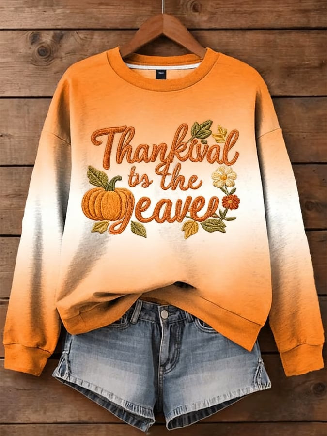 Thankival To The Jesus Graphic Printed Sweatshirt Christian Thanksgiving Apparel