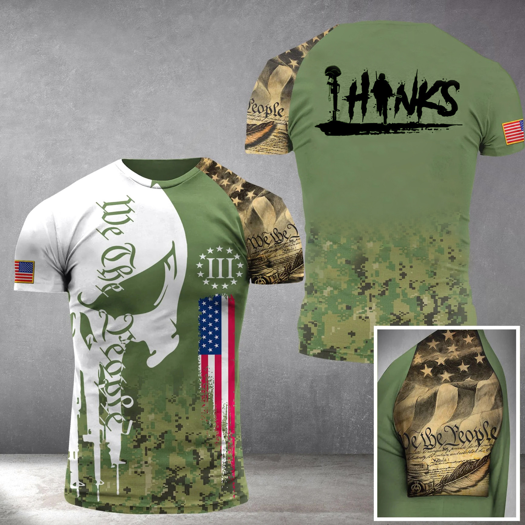 Thanks Veteran's Day Shirt We The People Patriotic Honor Patriot Veteran Gift 2023