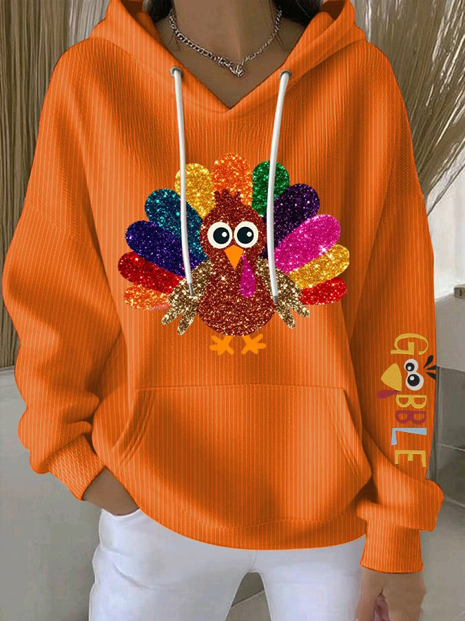 Thanksgiving Gobble Turkey Hoodie Happy Turkey Day Merch Gifts For Turkey Lovers