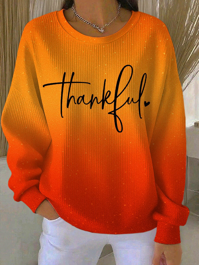 Thanksgiving Thankful Sweatshirt Happy Thanksgiving Merch Gifts Ideas