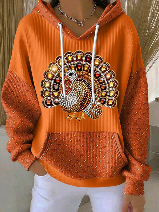 Thanksgiving Turkey Hoodie Happy Thanksgiving Clothing Gratitude Gifts For Fall Lovers