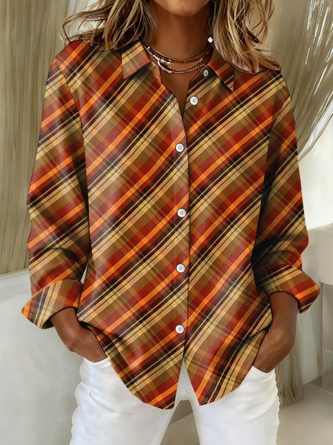 Thanksgiving Vibes Button Long Sleeve Shirt Happy Thanksgiving Merch Gift Ideas