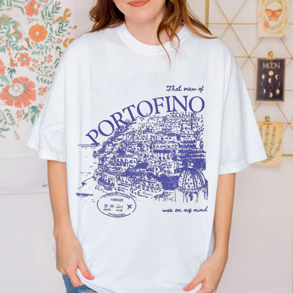 That View Of Portofino Was On My Mind Elizabeth Showgirl T-Shirt Swifties Merch Her Gifts That View Of Portofino Was On My Mind Elizabeth Showgirl T-Shirt Swifties Merch Her Gifts