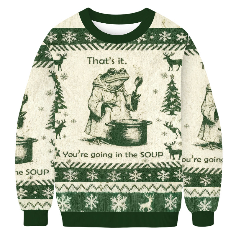 That's It You Re Going In The Soup Christmas Ugly Sweater Animal Themed Animal Lover Gifts